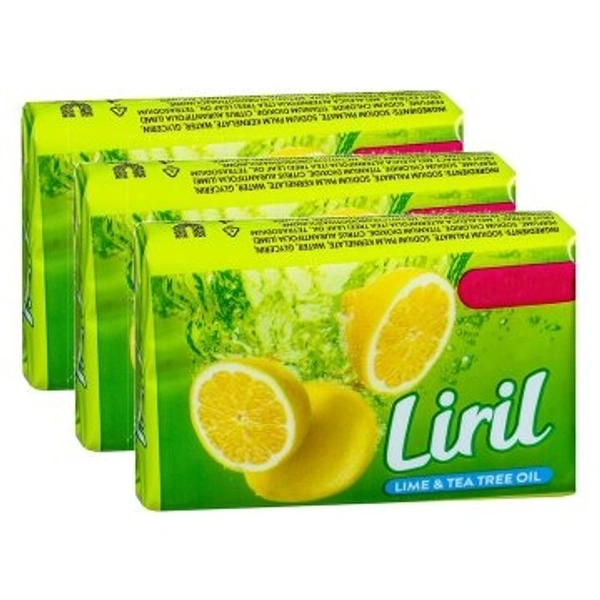 Liril Lemon & Tea Tree Oil Soap : 4 * 125 gms