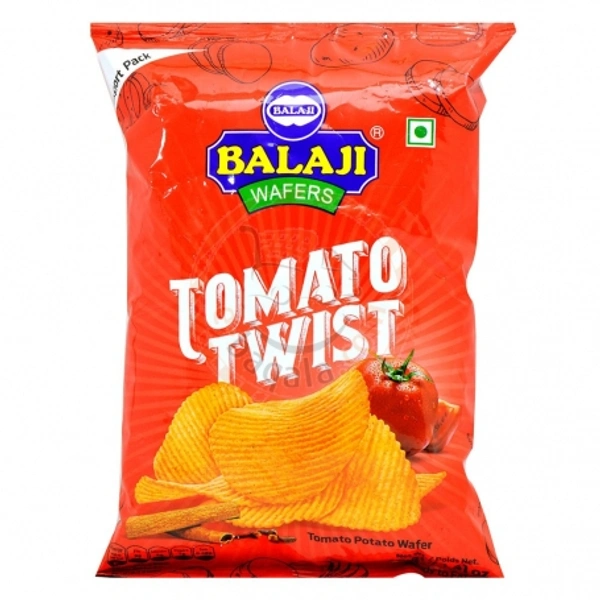 Balaji tomato twist wafers : 35 Gms