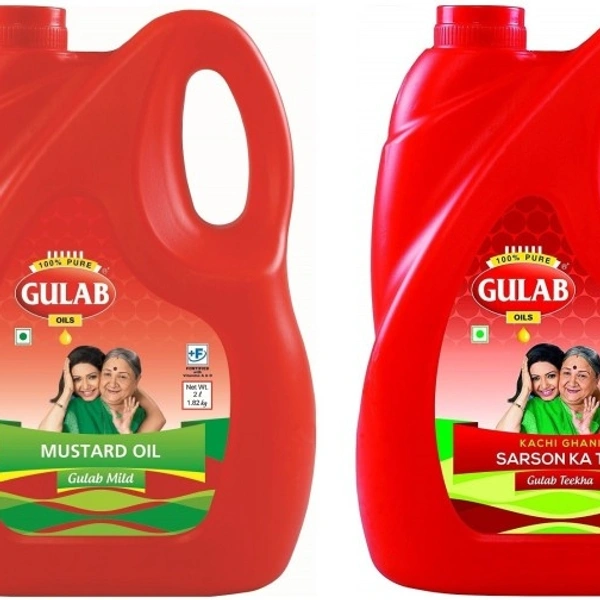 Gulab Kachi Ghani Pure Mustard Oil 1 Litre