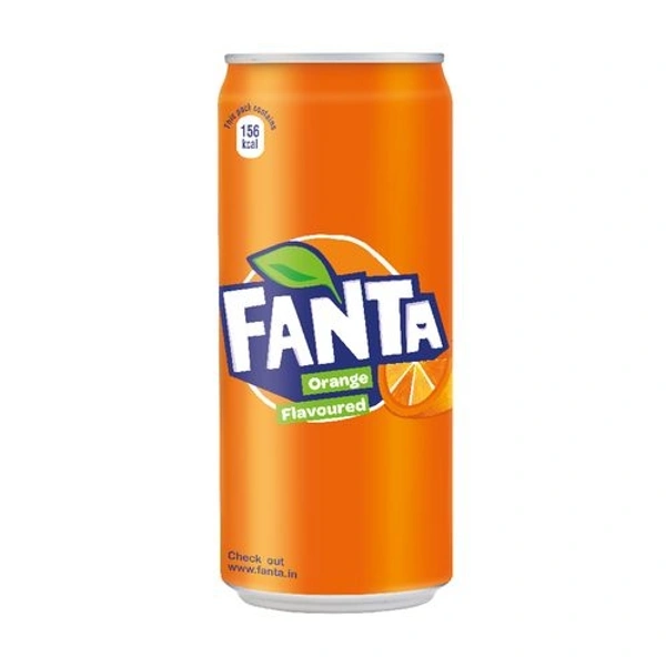 Fanta Orange Flavored Soft Drink Can : 300 Ml