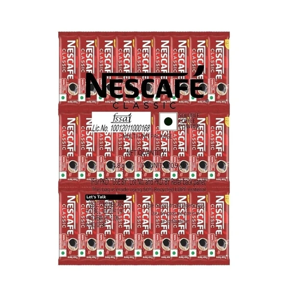 Nescafe Classic Instant Coffee : 0.9 Gms