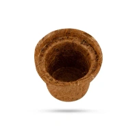 Biodegradable Coir seeding cup- set of 5 Pieces  (Round) , 2 Inch - 