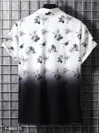 Stylish Lycra Short Sleeve Shirt For Men  - Xl