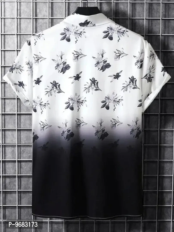 Stylish Lycra Short Sleeve Shirt For Men  - Xl