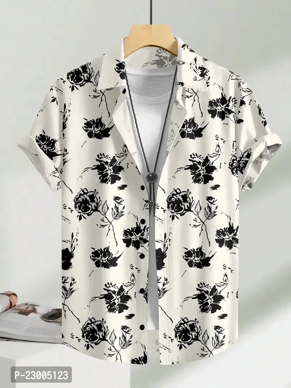 Stylish Lycra Short Sleeve Shirt For Men  - Select Size
