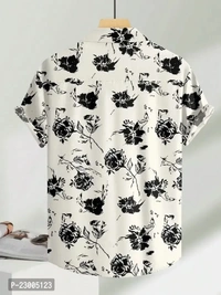 Stylish Lycra Short Sleeve Shirt For Men  - M