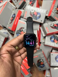 APPLE SERIES I8 PRO MAX ( PREMIUM FIRST COPY PRODUCT )  - Black, MEDIUM