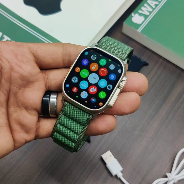 APPLE WATCH ULTRA ( GIFT YOUR LOVED ONES ) ( PREMIUM FIRST COPY PRODUCT )  - Black, HIGH