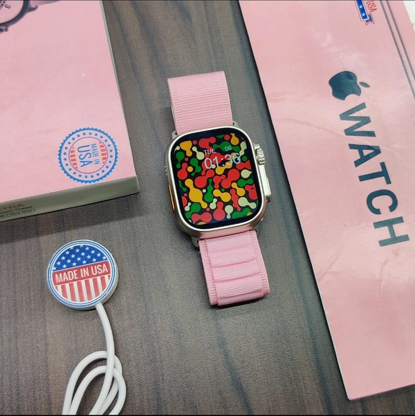 APPLE WATCH ULTRA ( GIFT YOUR LOVED ONES ) ( PREMIUM FIRST COPY PRODUCT )  - Blush Pink, HIGH