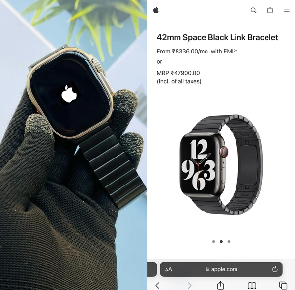 APPLE WATCH ULTRA 2 EDITION ( PREMIUM FIRST COPY PRODUCT )  - Black, HIGH