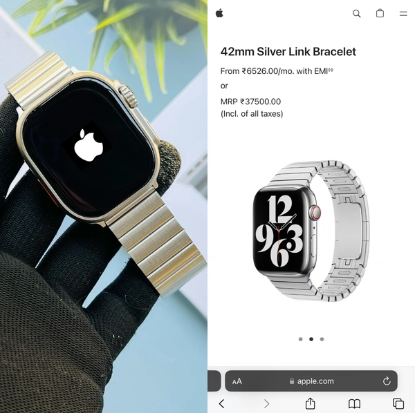 APPLE WATCH ULTRA 2 EDITION ( PREMIUM FIRST COPY PRODUCT )  - Silver, HIGH
