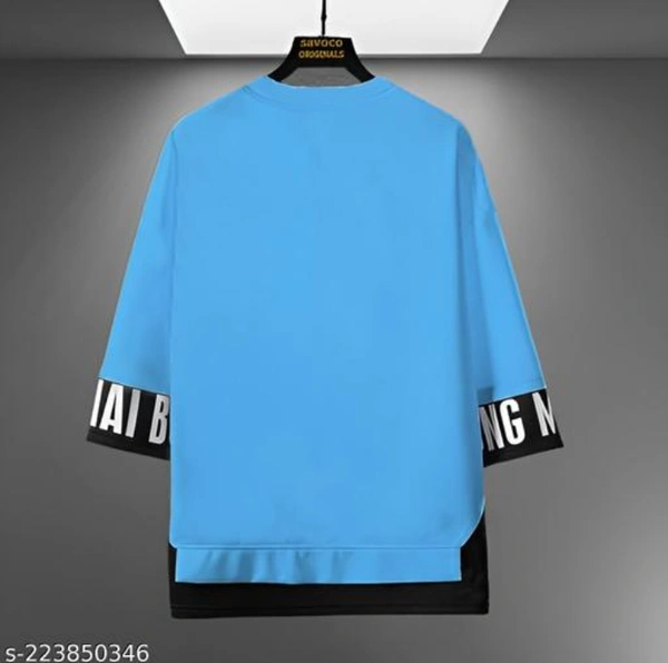 Men T - Shirt Half Seelve !!  - Blue, M