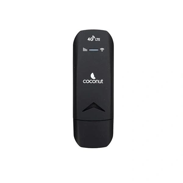 COCONUT Coconut Konnect 4G Dongle, Dual Band - All SIM Support (2.4/5Ghz), 4G Data Card, Upto 150mbps, Rich Design, 1 Year Warranty - 1 YEAR, Heera Communications