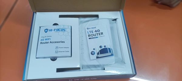 Hi Focus HIFOCUS  4g  WIFI Router 300 Mbps Support All Network VI JIO AIRTEL SIM CARDS - White