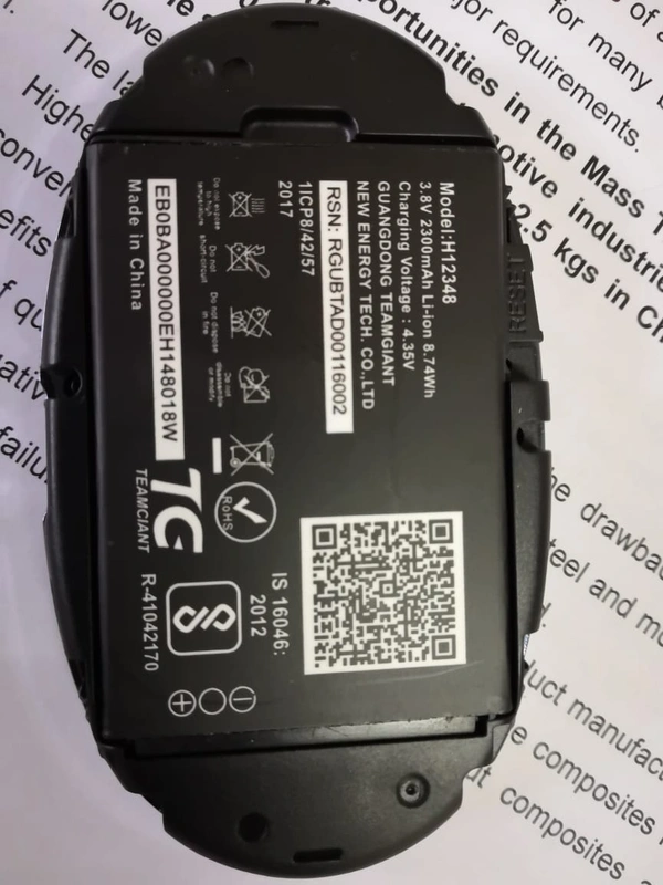 Original  Jio Fi2 M2s Battery H12348 Battery Full Mah 2300 Mah Battery  - Black, 7 Days
