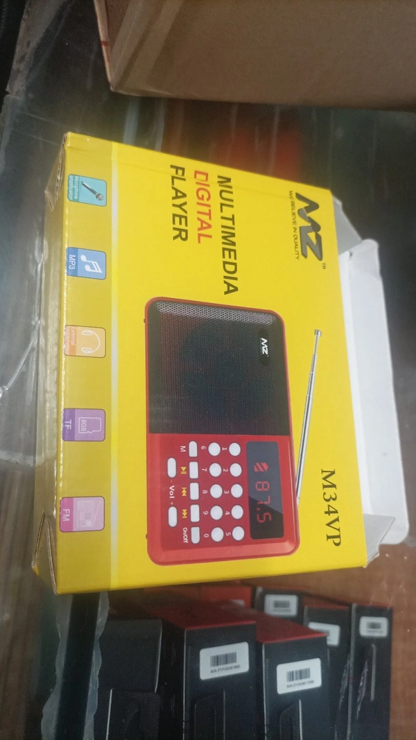 Tos Fm Radio With Antena & Usb, Memory Card Slot Supported - Gray, 7 Days