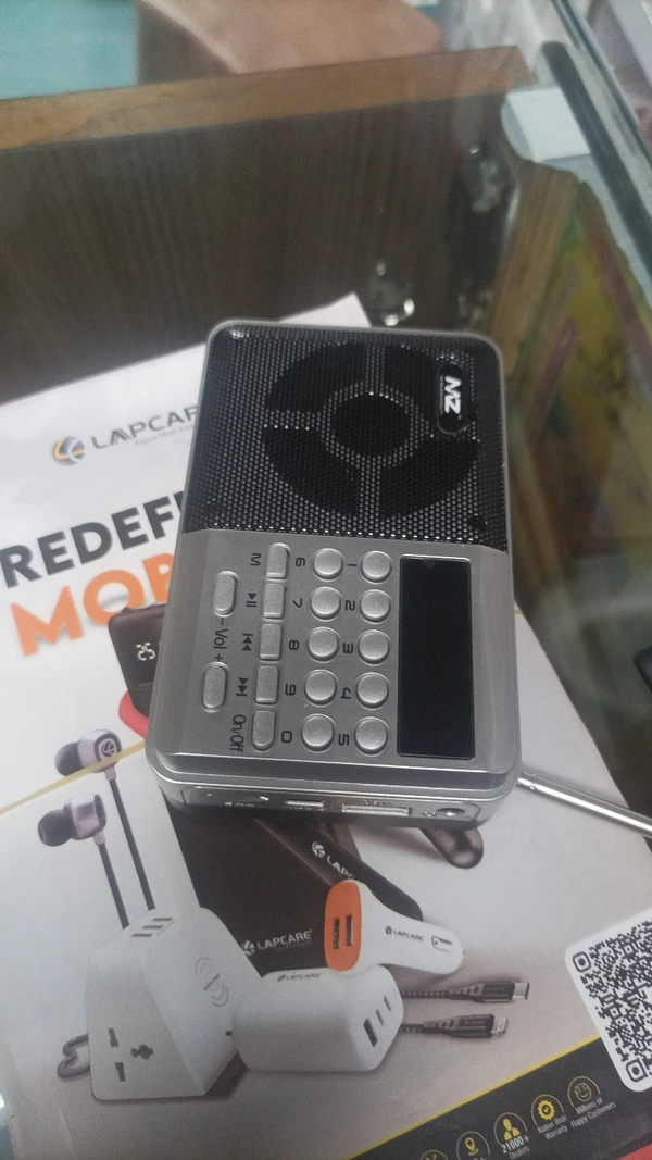 Tos Fm Radio With Antena & Usb, Memory Card Slot Supported - Gray, 7 Days