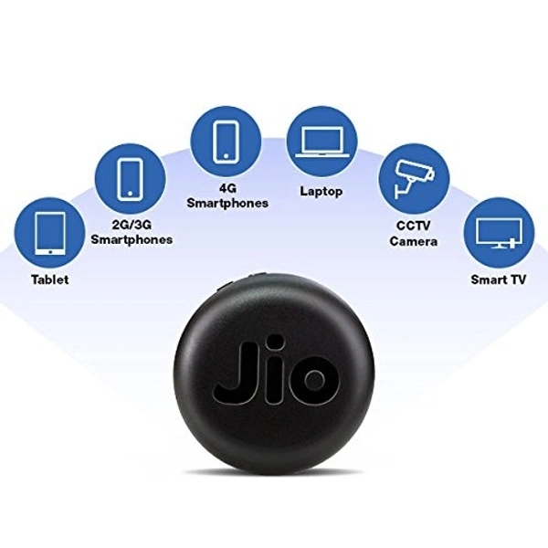 Jio Jmr 1040 4g Hotspot Support Only Jio Sim 3000  Mah Battery  - Black, 3 Month