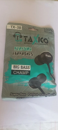 Taxico Earphones With Mic Wired Set Of 5  - White