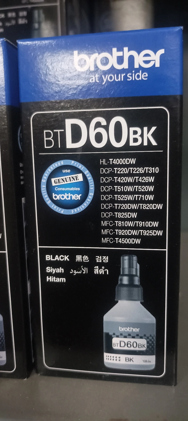 Brother  Original Brother Ink Bottle  BTD60BK - Black, No Warranty