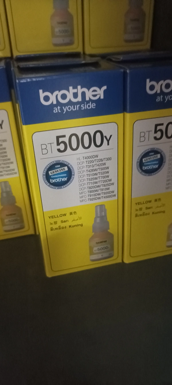 Brother  Original Brother Ink Bottle Bt5000y Yellow  - Yellow, No Waranty