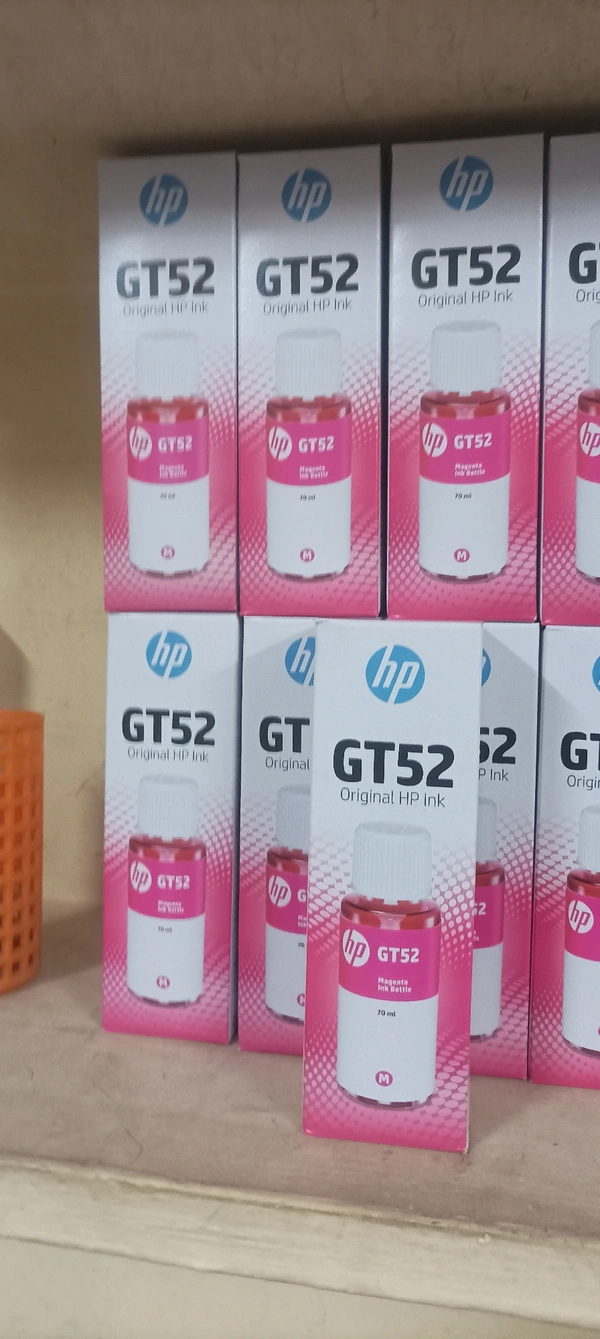 -HP Original HP Ink Bottle Magenta Gt52 70ml - Magenta / Fuchsia, No Warranty