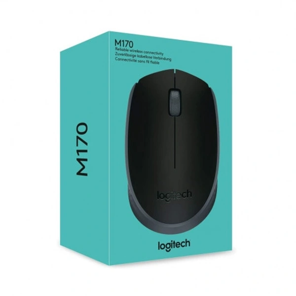 Logitech Wireless  M170 Optical Mouse  - Black, 3 Yrs