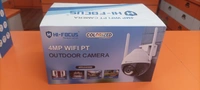 Hi Focus 4 Mp Wifi PT OUT DOOR CAMERA COLOUR VIEW  - 18001039001, White, 1 Year