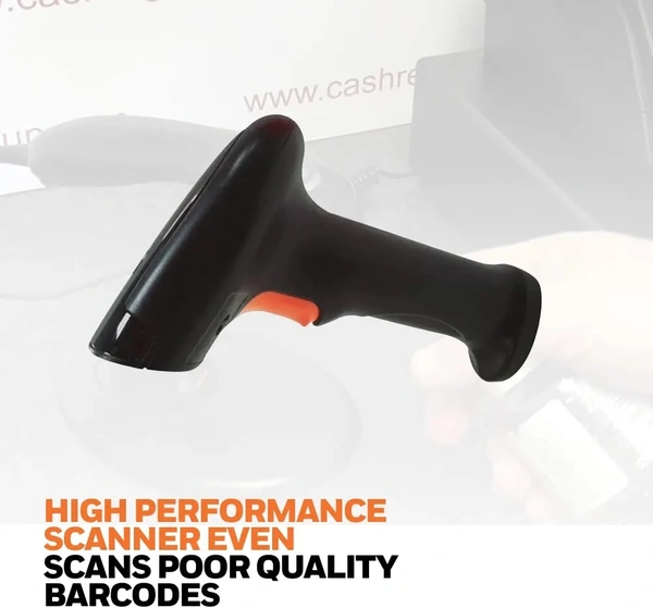 Honey Well  Impact by Honeywell IHS520BT Wireless 2D Barcode Scanner - High Performance, Long-Range Scanning with Storage for up to 8000 barcodes, Compact and Portable Design - Near Service Center, Black, 2 Years