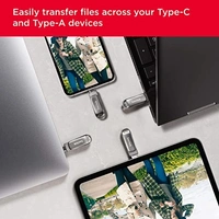 Sandisk SanDisk Ultra Dual Drive Luxe 32GB (USB + Type C ) Flash Drive (Silver,) - 5 years, near service centre