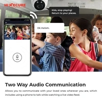 Hi Xecure  4g Wifi Camera Hi Xecure Support All Network Sim Cards  Power Adopter Included Dome Camera Lan Supported Wifi Supported - White, Info@hifocuscctv.Com