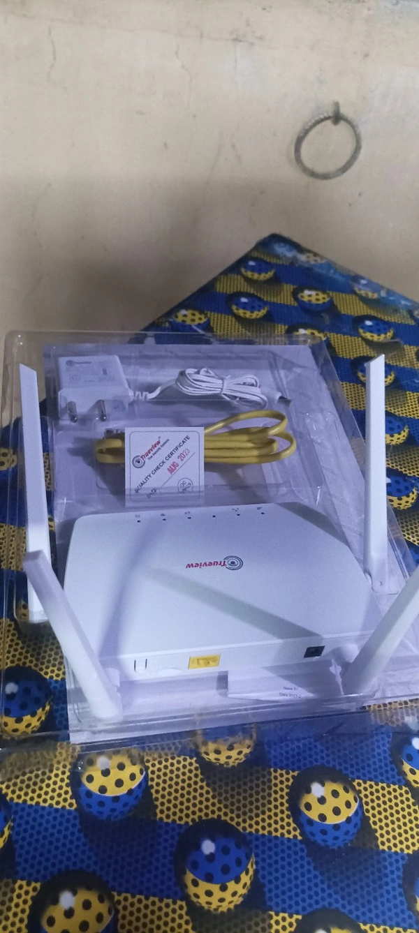 Trueview All Sim Supported True View 4g Router 5g Sim Supported Speed Only 4g  Including Adopter 1 MTR Lancable - What's App 7507407111, White, 1 Year