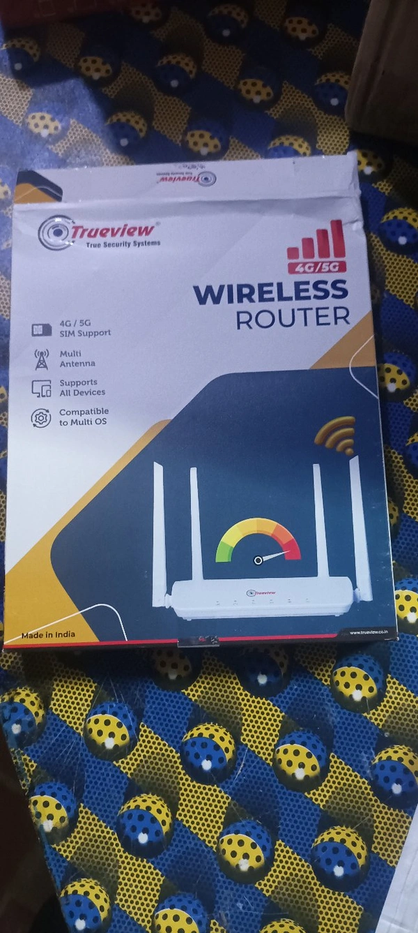 Trueview All Sim Supported True View 4g Router 5g Sim Supported Speed Only 4g  Including Adopter 1 MTR Lancable - What's App 7507407111, White, 1 Year