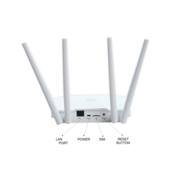 H&H 4g Router Support All Sim B525 Support All Sim 4g Router Suitable For Cctvs Laptop Desktop App Wifi Enabled Devices Support  - 1 Yr Replacement Warranty, 011 45403338