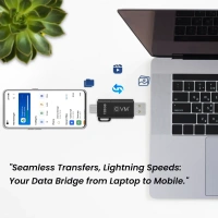 EVM EnX OTG 128GB USB 3.2 Gen 1 Type-C OTG Flash Drive - Purple, 10 Years, Contact Customer Care Service