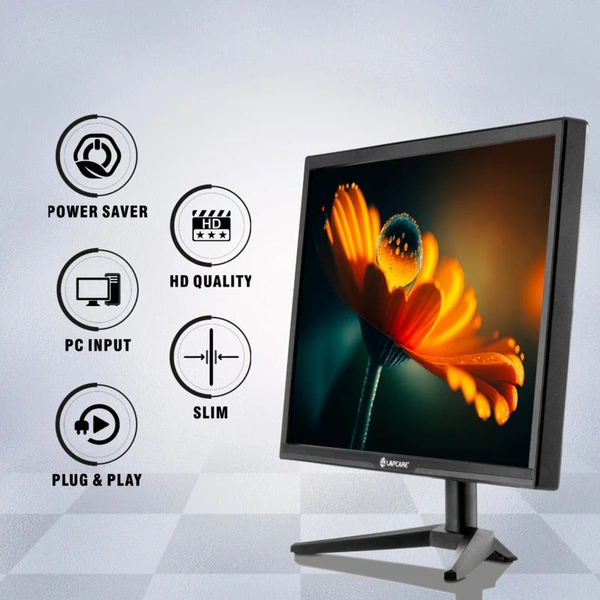 LAPCARE LED Monitor Zooy LM195WDH - 19"(48.26CM) - VGA & HDMI - Black, 3 years, https://stores.lapcare.com/?cot=34&page=1