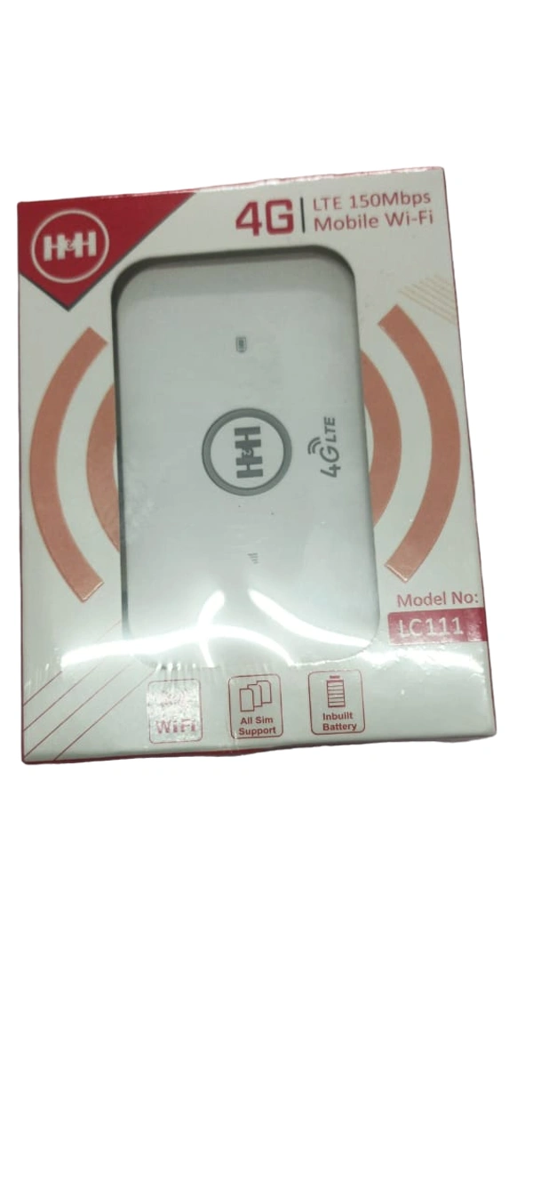 H&H LC 111 HUAWE3I E5573 CHIPSET4g Wifi Router all Supported 1500 Mah Battery Backup 3 To 6 Hrs 1 year easy waranty    - White, 1 Yr For Device Battery 3 Months, +91 93547 02263