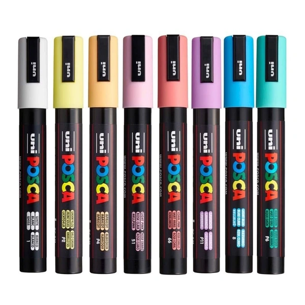 Uni POSCA 8 Colors shades