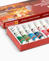 Camel Acrylic Color Box-20Ml Tubes,12 Shades,