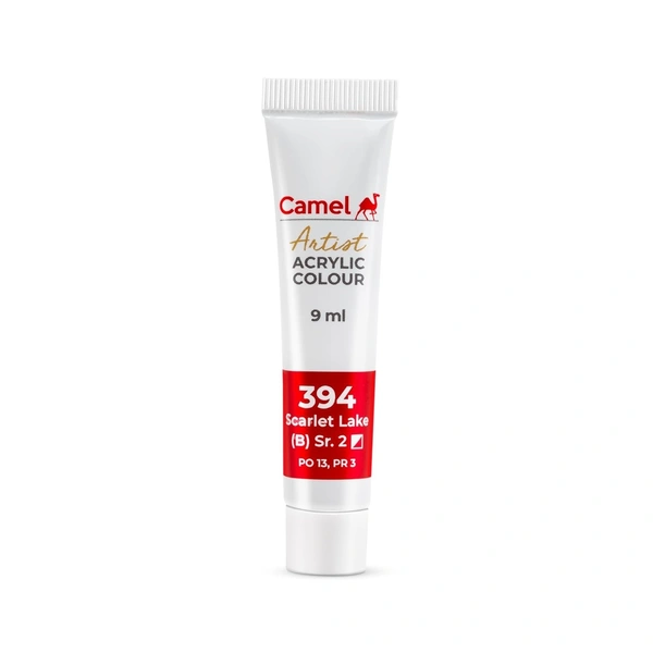  Camel Acrylic Color Box - 9ml Tubes, 12 Shades