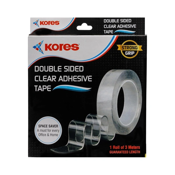 Kores Double Sided Clear Adhesive Tape