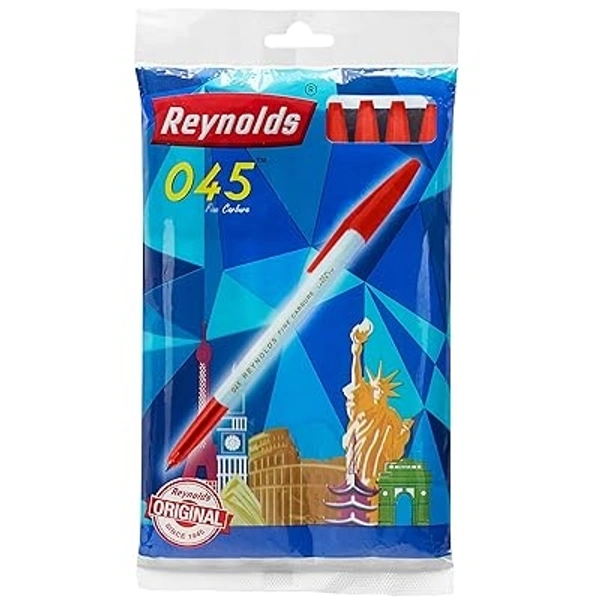 Reynolds 045 Ball Pens Set  - Red