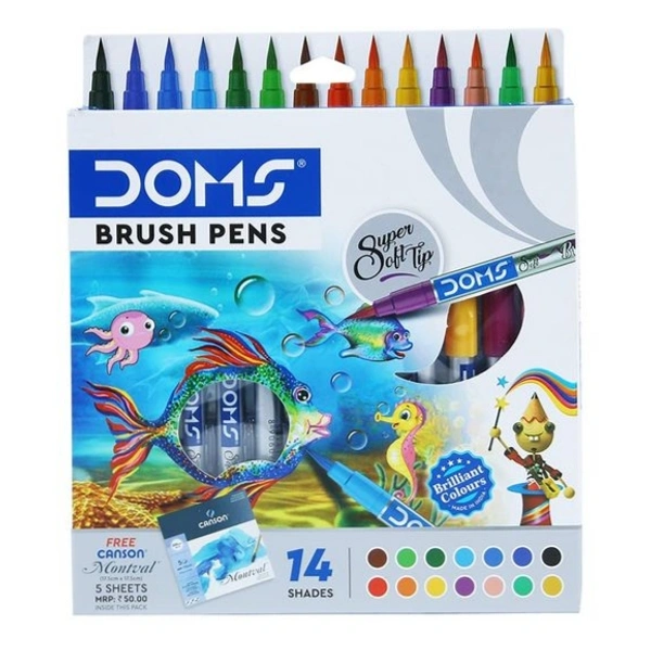 Doms  Brush Pens 14 Shades
