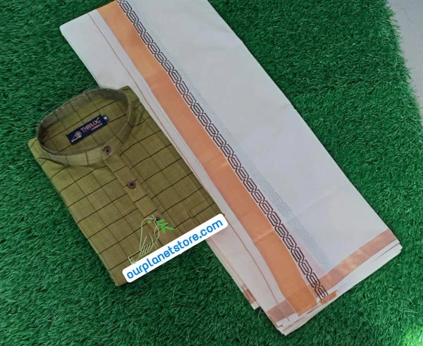 Kerala  Kurtha Mundu Combo