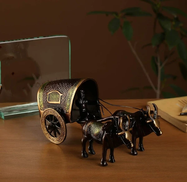 Brass Bullock Cart by Ourplanetstore