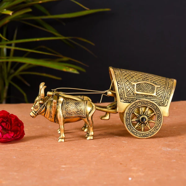 Brass Bullock Cart by Ourplanetstore