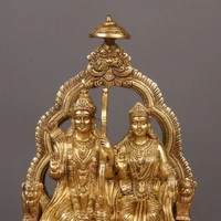 Lord Rama with Goddess Sita and Hanumaji ( Brass)