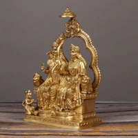 Lord Rama with Goddess Sita and Hanumaji ( Brass)