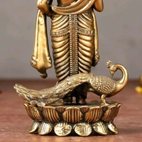 Brass Lord Murugan / Kartikeya Statue