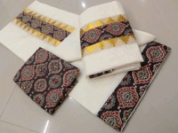 Cotton Setumunde with Blouse - Brown